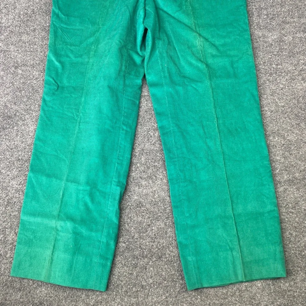 Vintage Pen West Pendleton Green Corduroy Pants Straight Leg Trousers Emerald